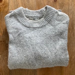 Oversized pearl grey comfy sweater